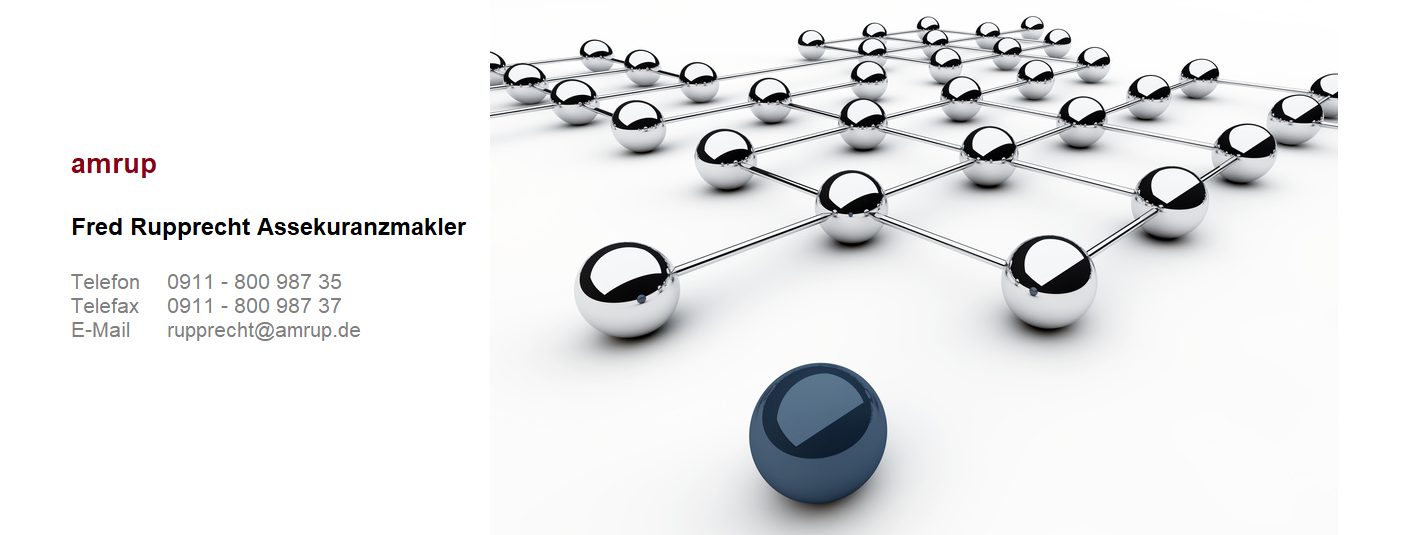 Grafik mit Kugeln amrup Assekuranzmakler
